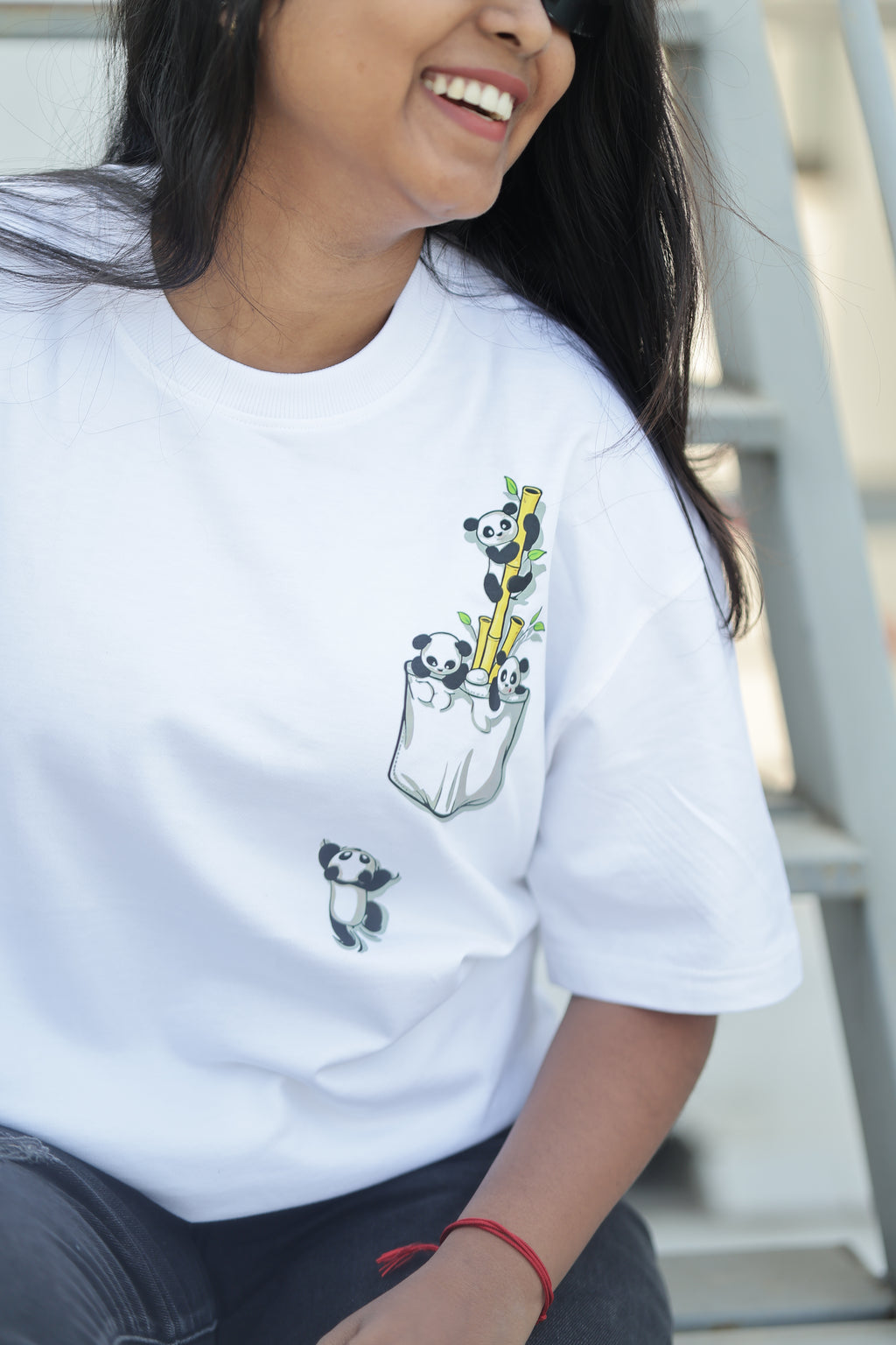 Pocket Panda Oversized T-Shirt
