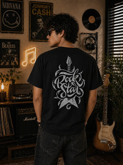 Old School Music Oversized Tshirt